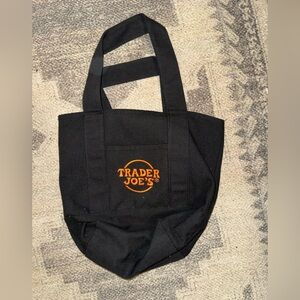 Trader Joe's Halloween Black/Orange Mini Tote